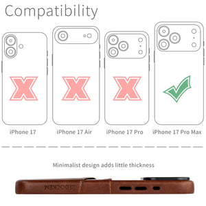 compatibility of the card case with iphone 17 pro max (6.9 inch)