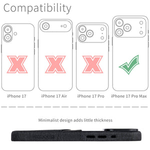 compatibility of the card case with iphone 17 pro max (6.9 inch)