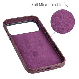soft microfiber lining offering soft landing spot for iphone