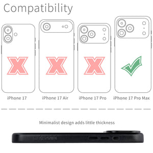 compatibility of the msgl leather case with iphone 17 Pro Max (6.9 inch)