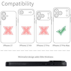 compatibility of the msgl leather case with iphone 17 Pro Max (6.9 inch)