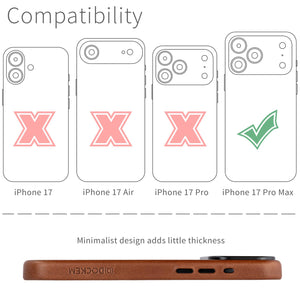 compatibility of the msgl leather case with iphone 17 Pro Max (6.9 inch)