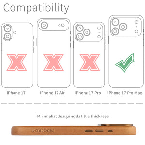 compatibility of the msgl leather case with iphone 17 Pro Max (6.9 inch)