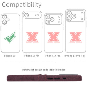 compatibility of the card case with iphone 17 air (6.6 inch)