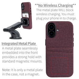 integrated metal plate location allowing for mangetic mounting