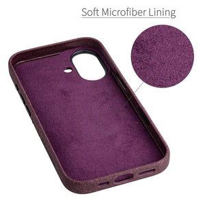 soft microfiber lining offering soft landing spot for iphone