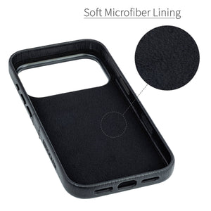 soft microfiber lining offering soft landing spot for iphone