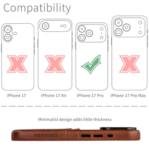 compatibility of the msgl leather case with iphone 17 Pro (6.3 inch)