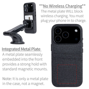 integrated metal plate location allowing for mangetic mounting