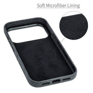 soft microfiber lining offering soft landing spot for iphone