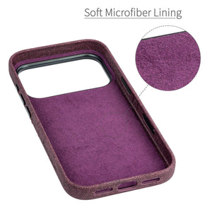 soft microfiber lining offering soft landing spot for iphone