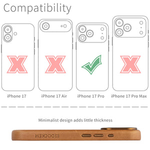 compatibility of the msgl leather case with iphone 17 Pro (6.3 inch)