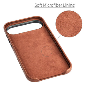 soft microfiber lining offering soft landing spot for iphone