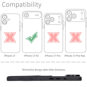 compatibility of the card case with iphone 17 air (6.6 inch)