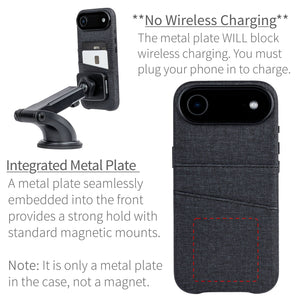 integrated metal plate location allowing for mangetic mounting