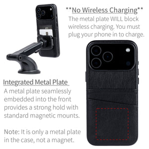 integrated metal plate location allowing for mangetic mounting
