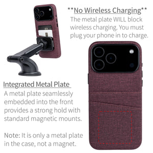 integrated metal plate location allowing for mangetic mounting