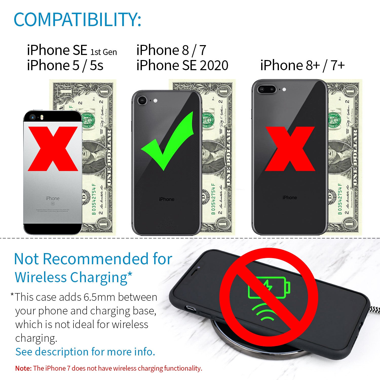 iPhone SE 3, SE 2, 8/7 Virtuosa M2L Card Case [Black/Brown]