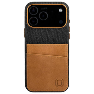 heavy duty stitched on pockets for 2 cards genuine leather wallet iphone case