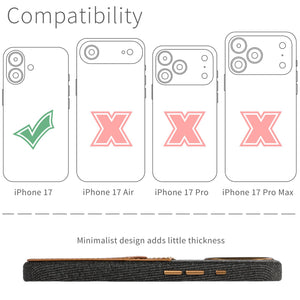 compatibility of the card case with iphone 17 pro max (6.9 inch)