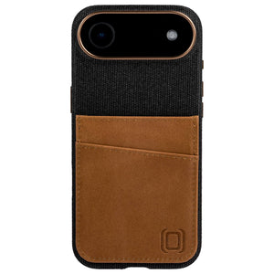 heavy duty stitched on pockets for 2 cards genuine leather wallet iphone case