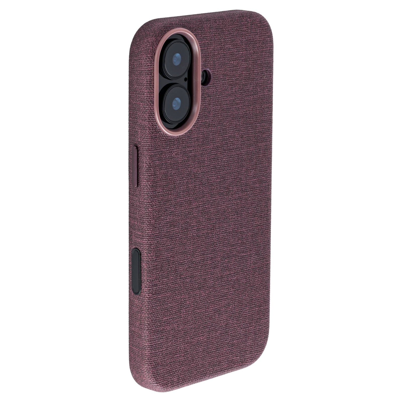 iphone 17 vegan leather slim grip case in maroon from dockem