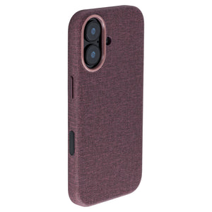 iphone 17 vegan leather slim grip case in maroon from dockem