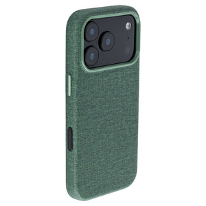 iphone 17 pro vegan leather slim grip case in green from dockem