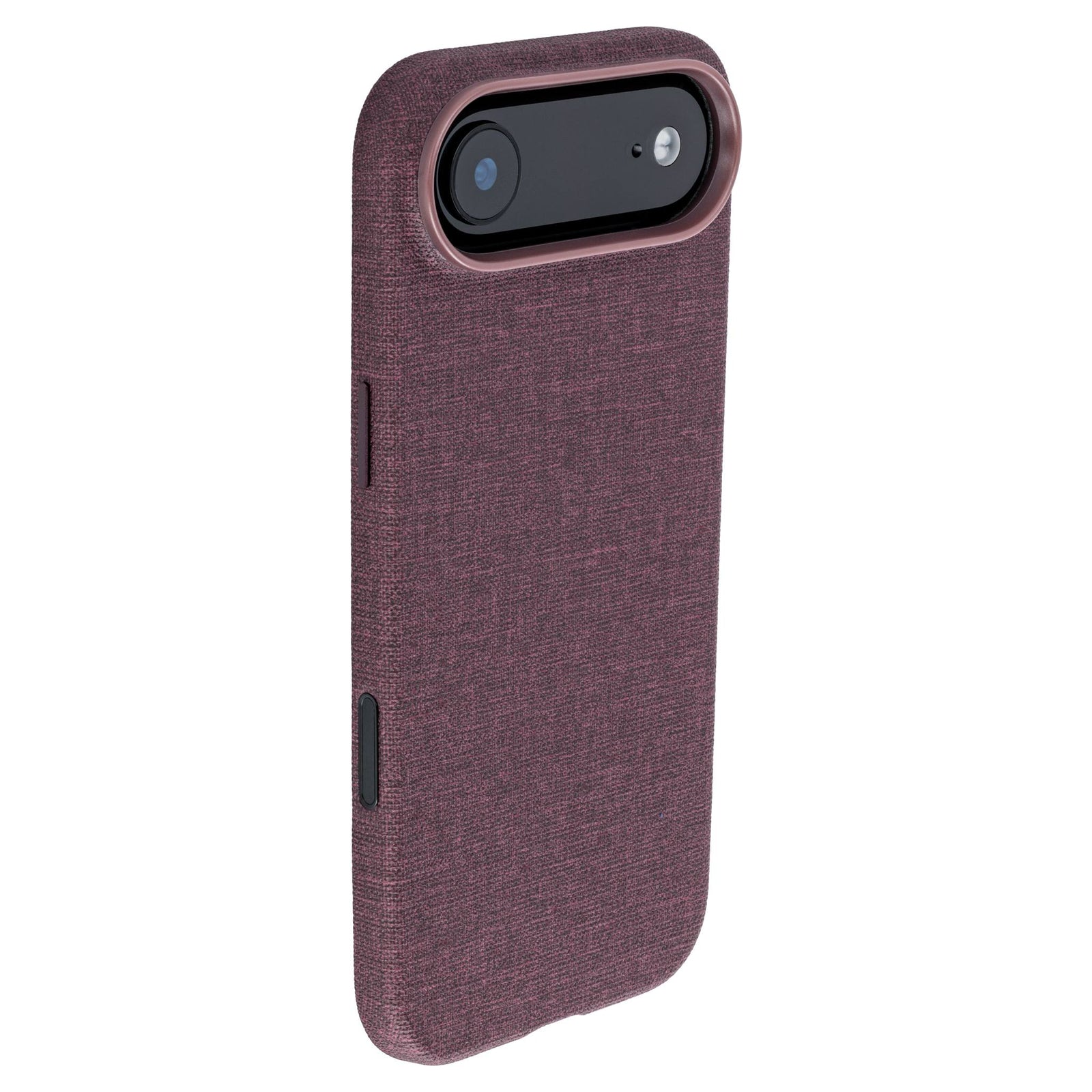 iphone 17 air vegan leather slim grip case in maroon from dockem