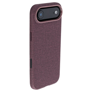 iphone 17 air vegan leather slim grip case in maroon from dockem