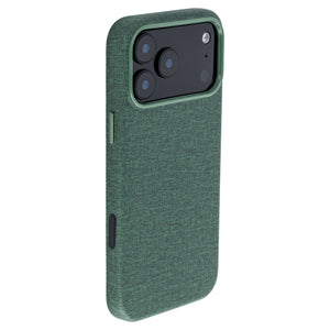 iphone 17 pro max vegan leather slim grip case in green from dockem