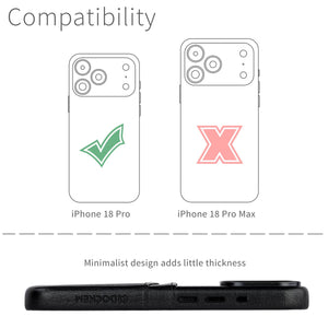 M2 Exec Card Case for iPhone 18 Pro - Black