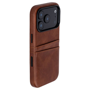 M2 Exec Card Case for iPhone 17 Pro - Brown