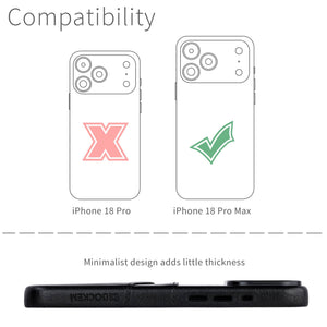 M2 Exec Card Case for iPhone 18 Pro Max - Black