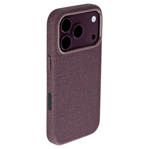 MSVL Slim Vegan Leather Case for iPhone 18 Pro - Burgundy