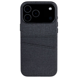 strait on shot showing texture in faux leather of exec case