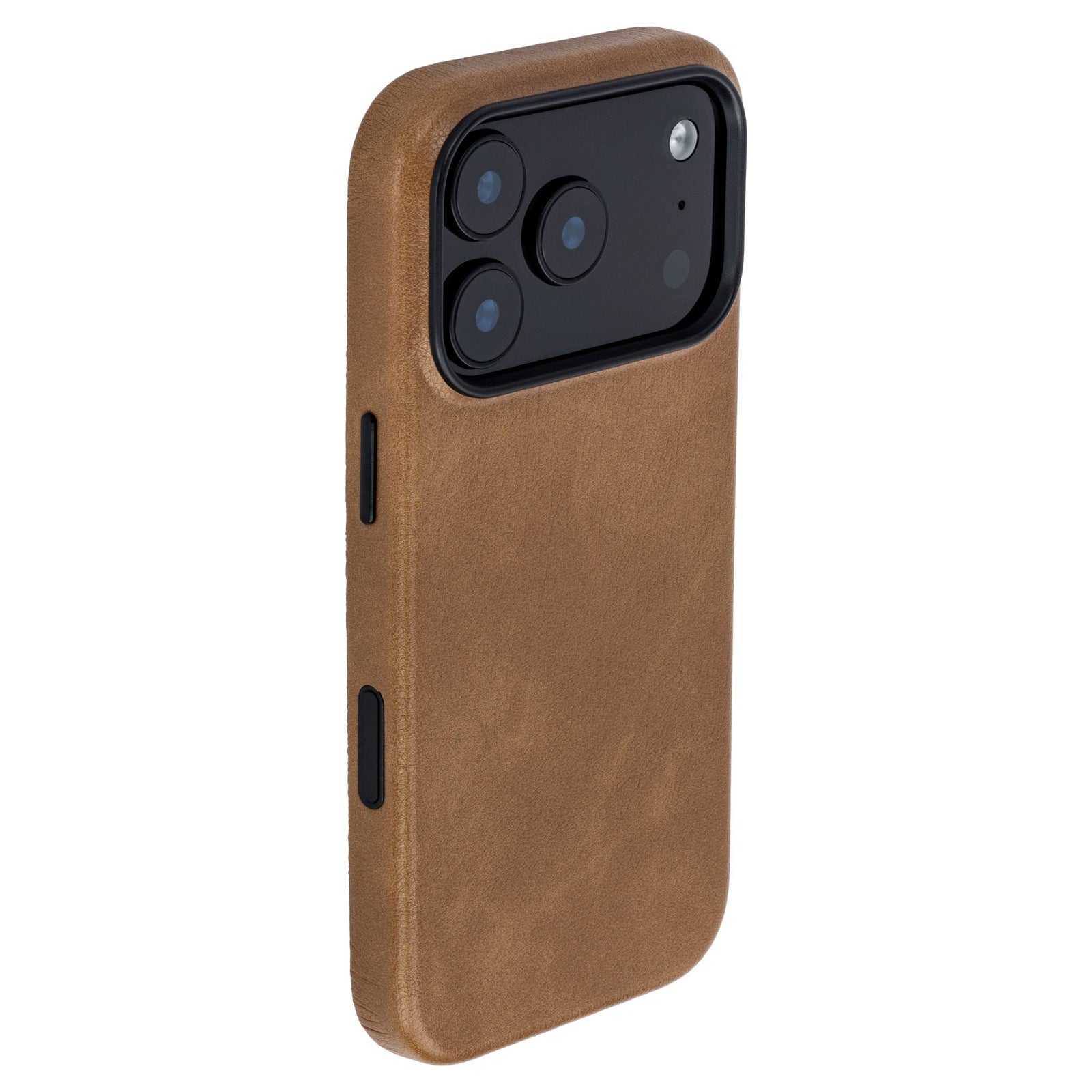iphone 17 pro vegan leather slim case in light brown from dockem