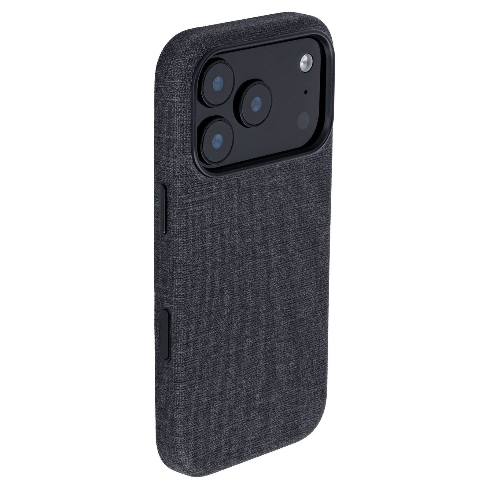 iphone 17 pro vegan leather slim grip case in black from dockem