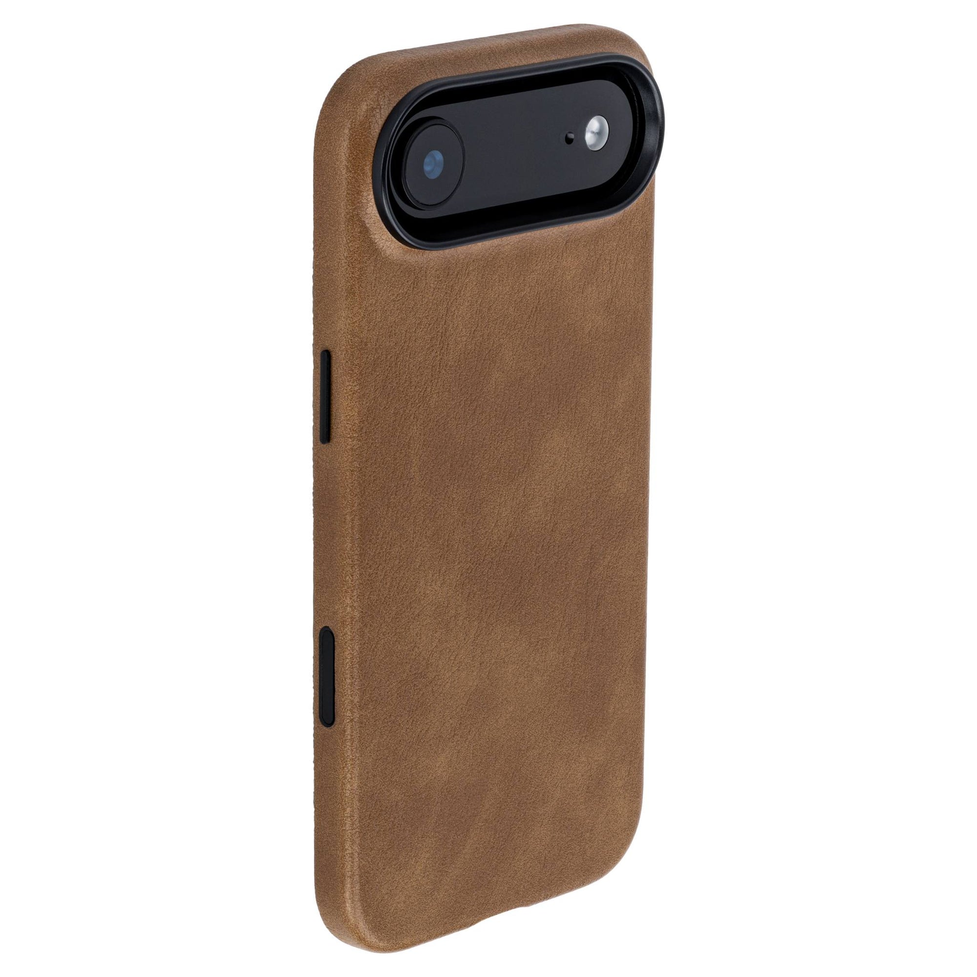 iphone 17 air vegan leather slim case in light brown from dockem