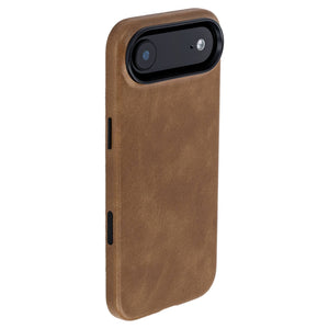 iphone 17 air vegan leather slim case in light brown from dockem