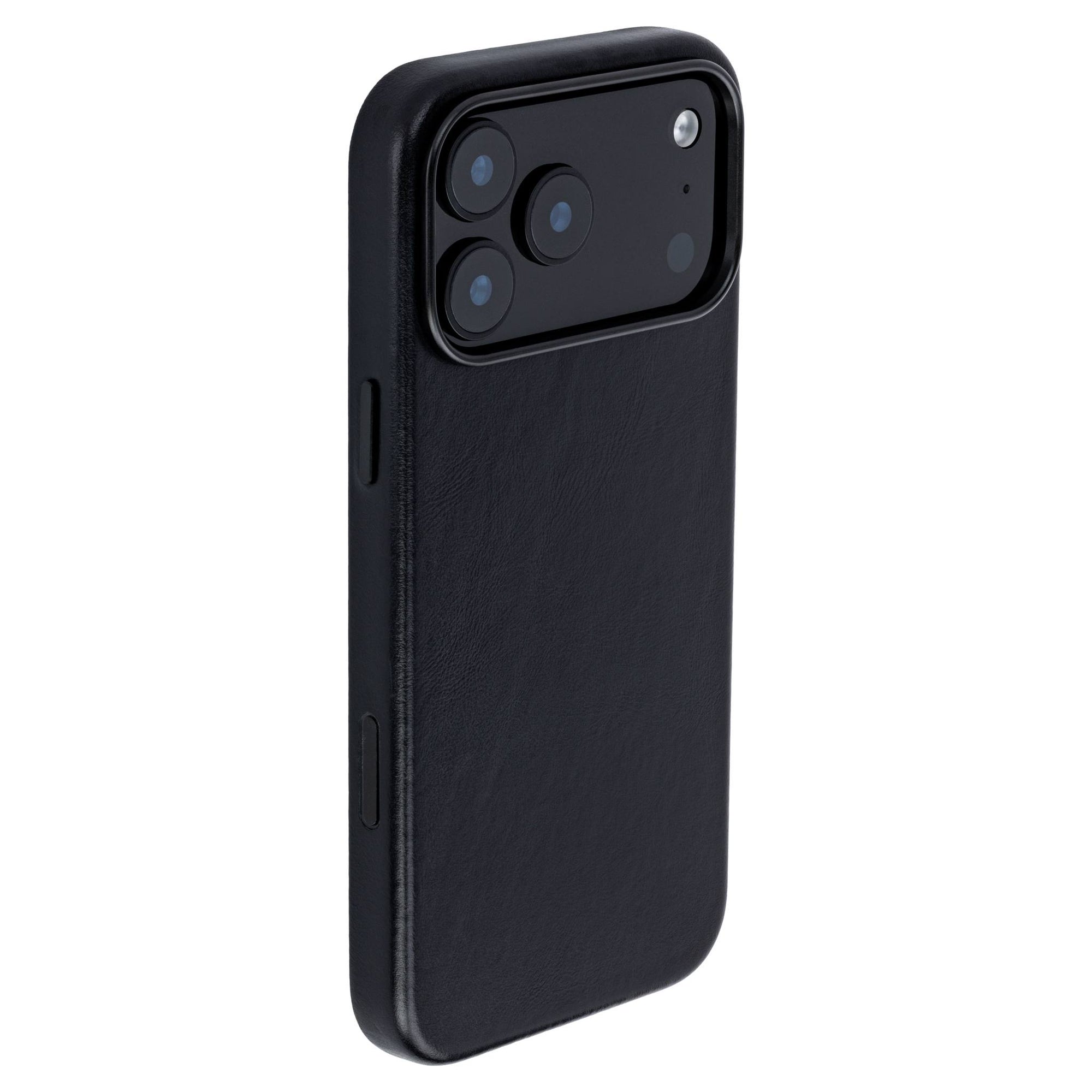 genuine leather slim case for iphone 17 Pro Max metal camera ring and buttons