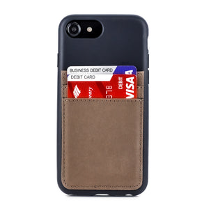 iPhone SE 3, SE 2, 8/7 Bio M2B Wallet Case [Black/Tan]