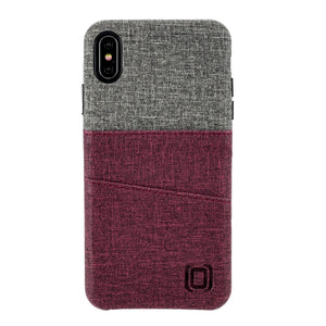 iPhone XS Max Luxe M2 Wallet Case [Maroon/Grey]