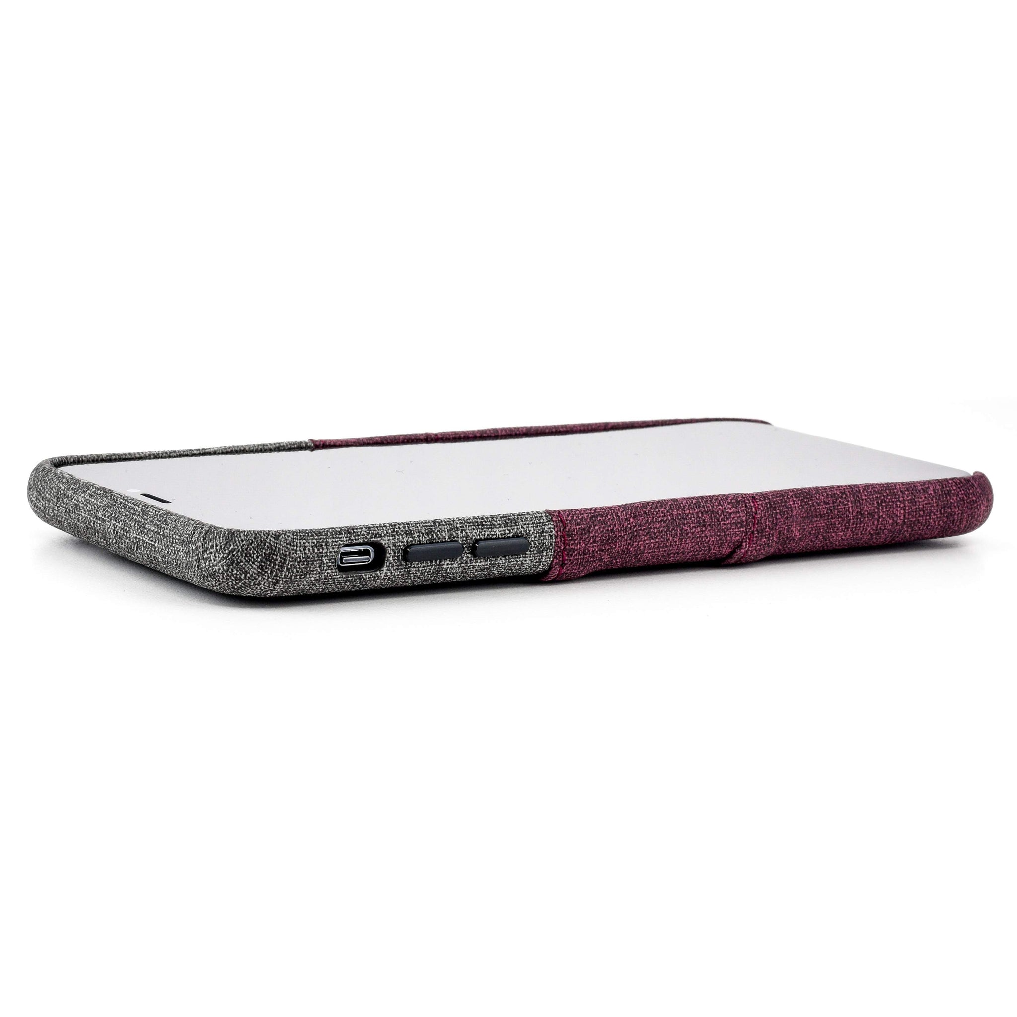 iPhone XS Max Luxe M2 Wallet Case [Maroon/Grey]