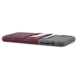iPhone XS Max Luxe M2 Wallet Case [Maroon/Grey]