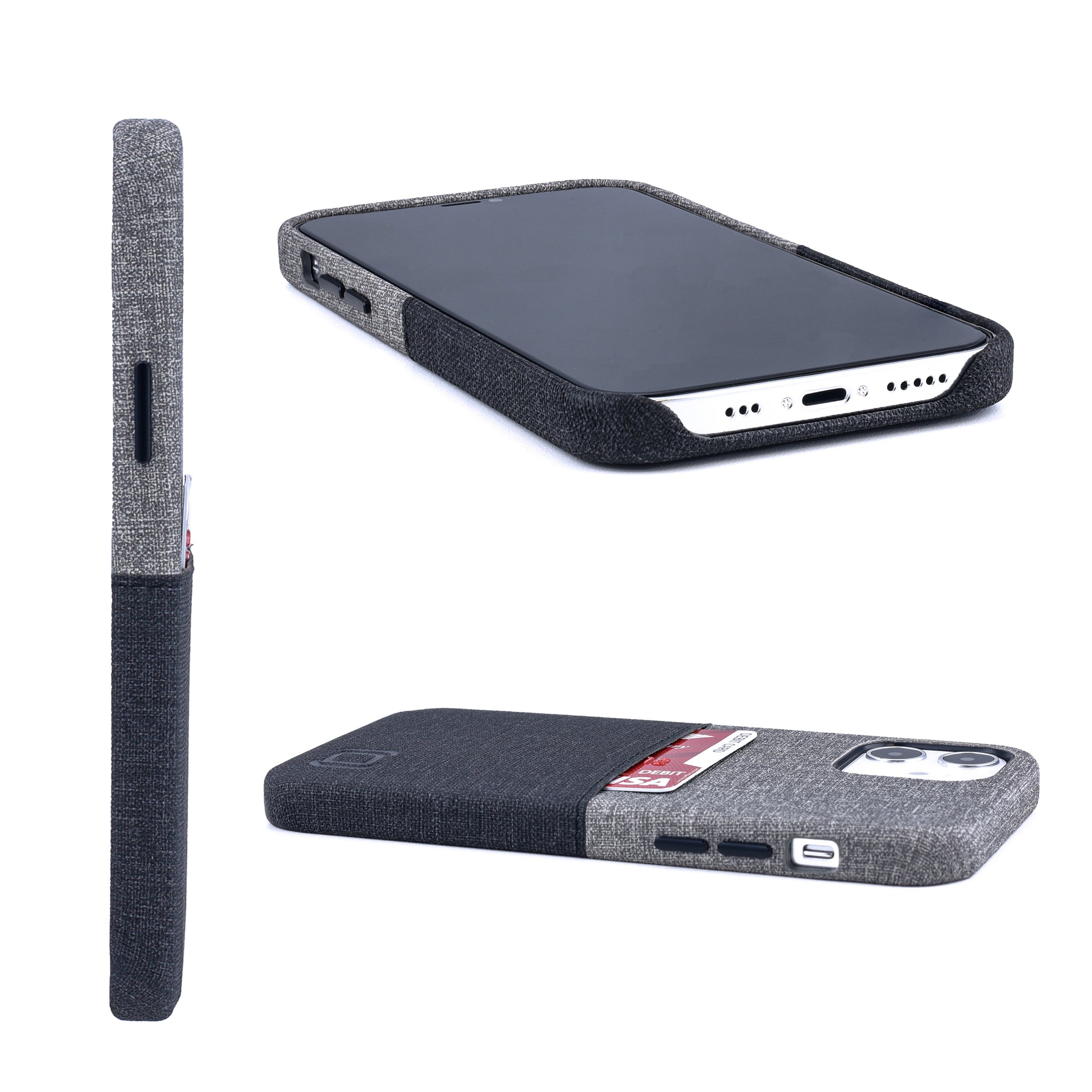 Luxe M1 Card Case for iPhone 12 Pro Max [Black/Grey]
