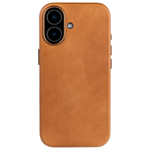 photo showing oil-waxed leather color for msgl genuine leather case