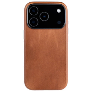 photo showing oil-waxed leather color for msgl genuine leather case