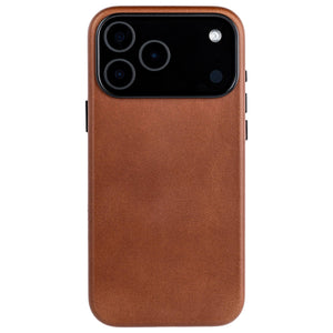 photo showing oil-waxed leather color for msgl genuine leather case