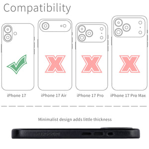 compatibility of the msgl leather case with iphone 17 (6.1 inch)